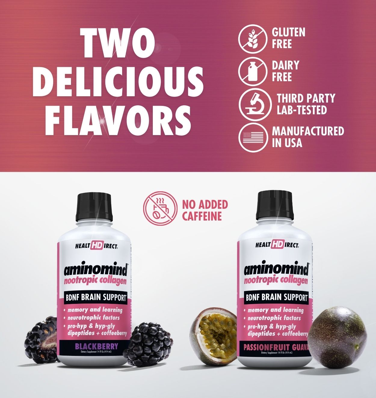 Two Delicious Flavors of AminoMind Nootropic Collagen