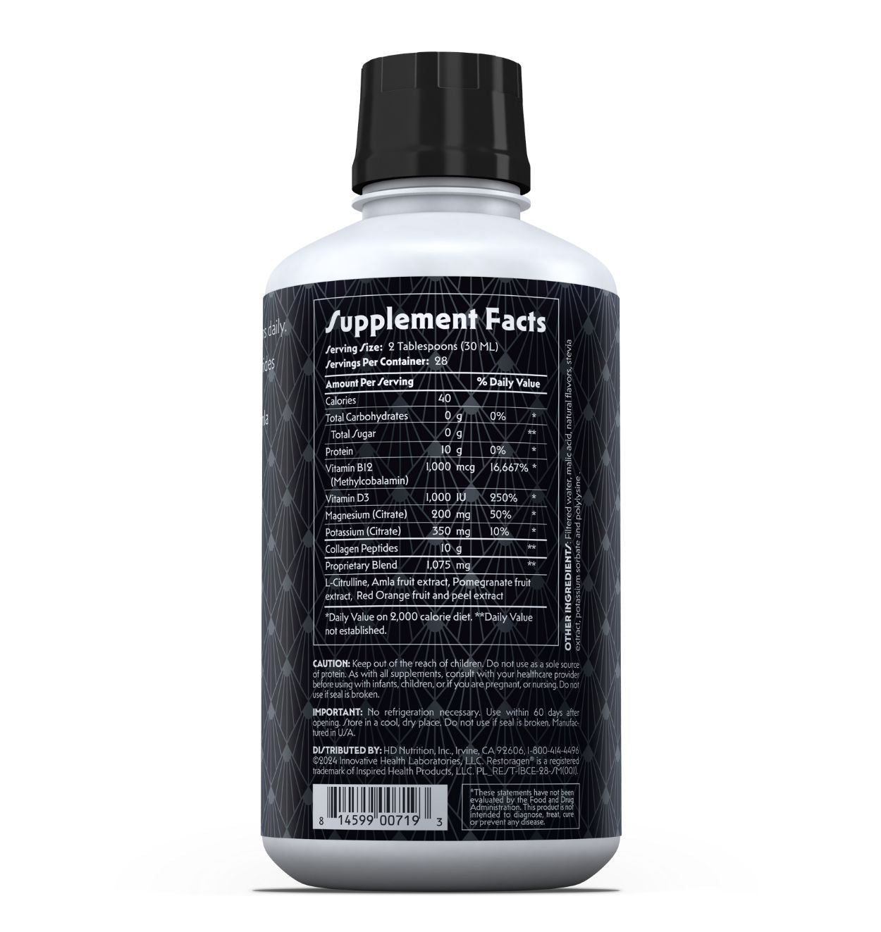 Restoragen Inner Beauty Collagen Elixir, Ingredients