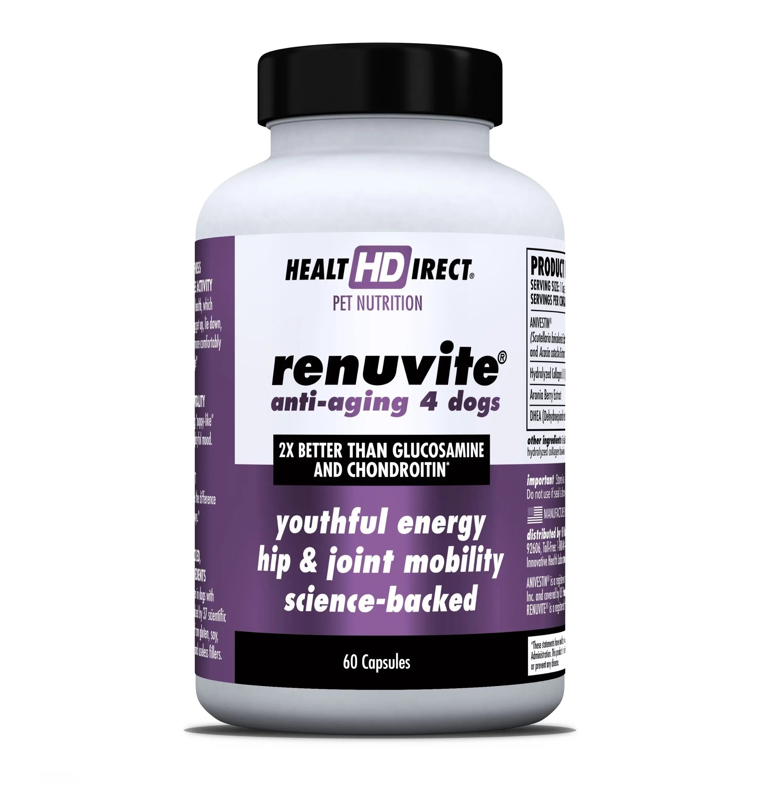 RenuVite® Anti-Aging 4 Dogs Health Direct - Front Bottle